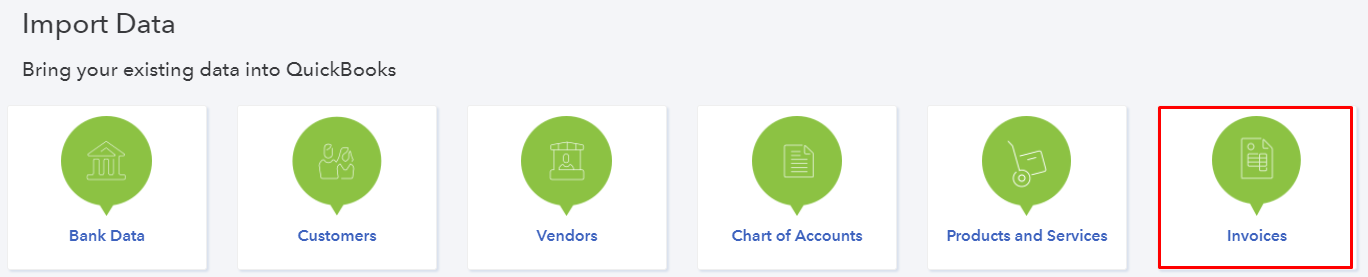 import data into quickbooks customer invoice